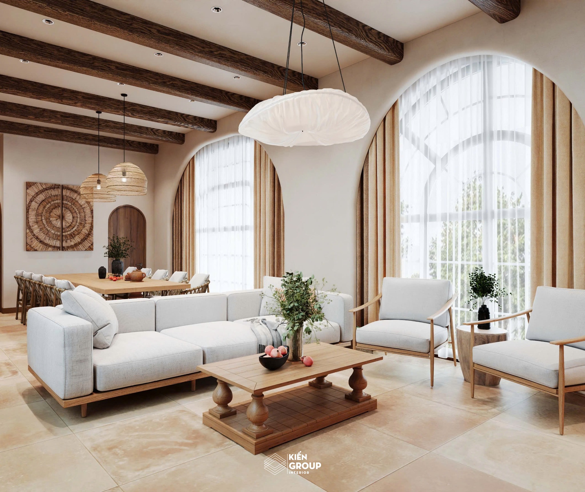 [HN] KIẾN TRÚC & NỘI THẤT BA SAO | KIM BẢNG - 2 Tầng